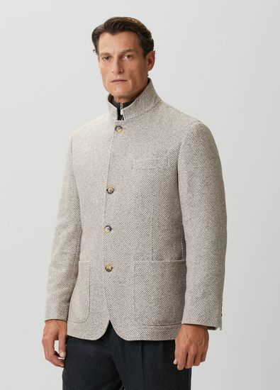 Brunello Cucinelli Beige Cashmere Jacket - 3