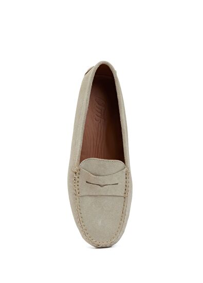 Beymen Club Bej Kadın Süet Loafer - 4