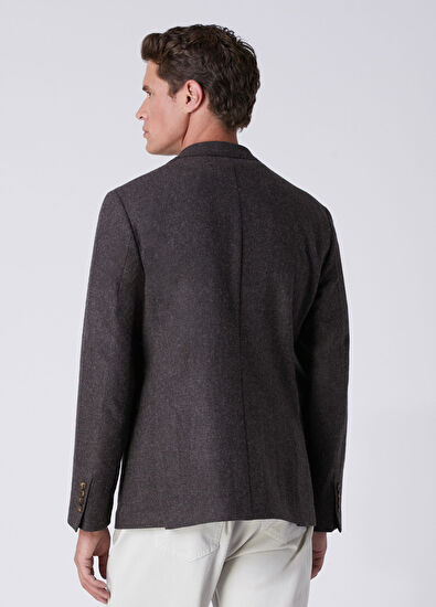 Beymen Club Brown Wool Cachet Jacket - 4