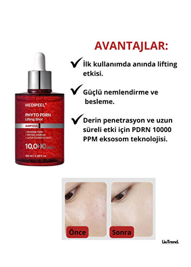 MEDIPEEL Phyto Exosome PDRN Lifting Shot Ampoule PDRN'li Peptid Lifting Yaşlanma Karşıtı Ampul 100 ml - 3