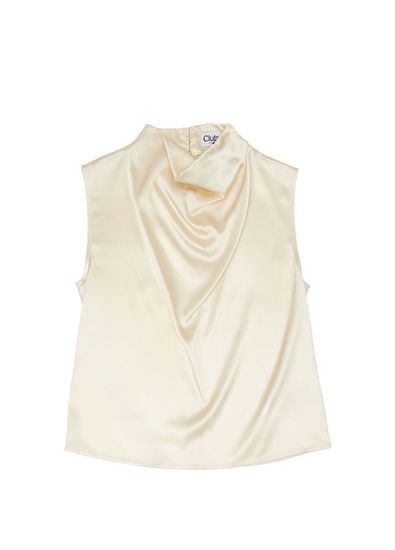 Beymen Club Krem Degaje Yaka İpek Bluz - 5