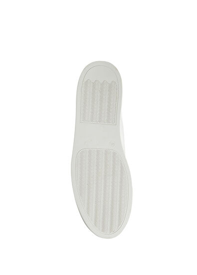 Beymen Club Beyaz Kaz Baskılı Erkek Deri Sneaker - 5