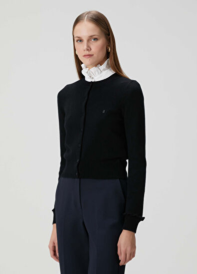 Sandro Emile Siyah Yün Hırka - 3