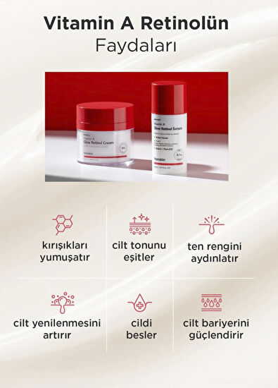 Hanskin Vitamin A Glow Retinol Yaşlanma Karşıtı Ton Eşitleyici Aydınlatıcı Cilt Serumu 30 ml - 4