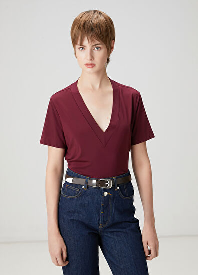 Beymen Club Bordo Basic T-shirt - 3