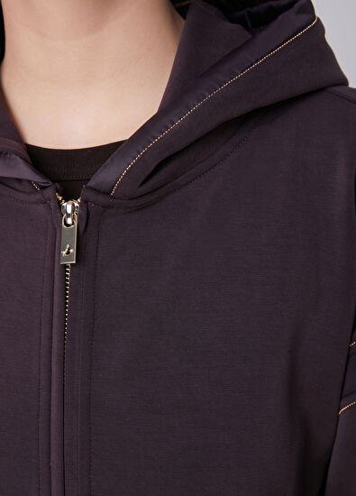 Beymen Club Plum Chain Detailed Hoodie - 7