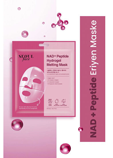 Dermal Seoul Face NAD+ Peptid Hidrojel Canlandırıcı Nemlendirici Eriyen Yüz Maskesi 34 gr - 6
