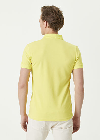 Beymen Club Slim Fit Neon Sarı Polo Yaka T-shirt - 4