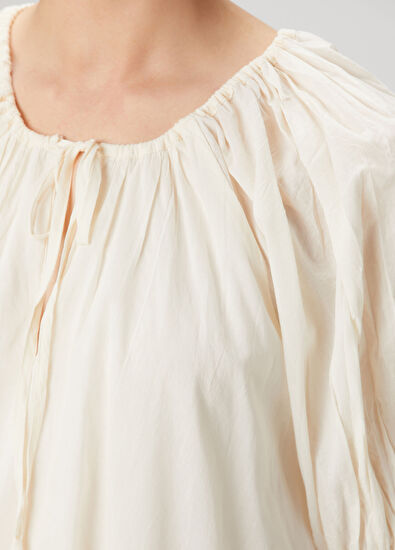 Seafolly Babydoll Krem Mini Plaj Elbisesi - 5