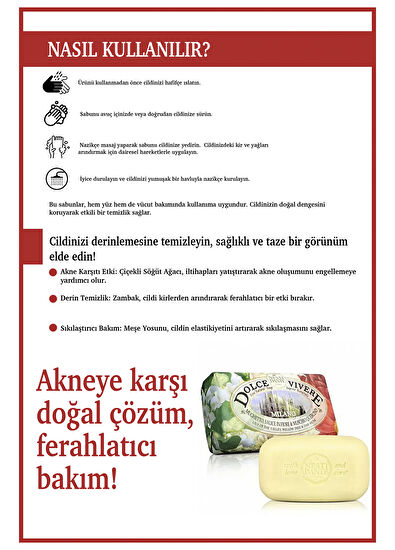 Nesti Dante Dolce Vivere Milano Vegan Cilt Bakım Sabunu 250 gr - 4