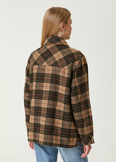 Beymen Club Camel Ekoseli Dış Gömlek - 6