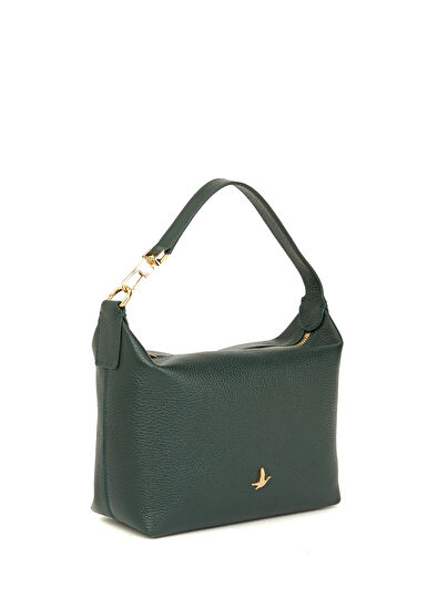 Beymen Club Green Women's Leather Shoulder Bag - 3