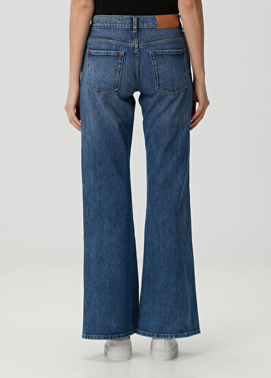 7 For All Mankind Mavi Flared Jean Pantolon - 4