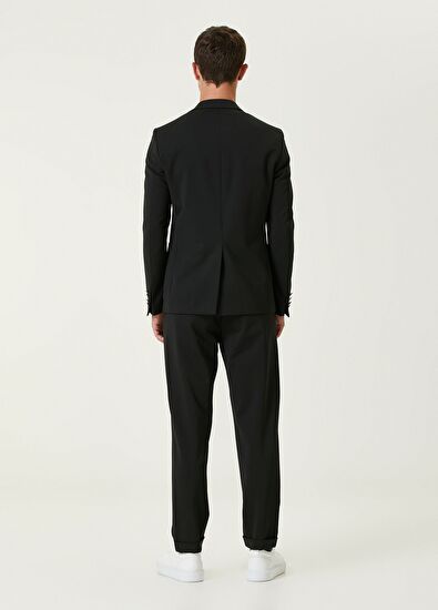 Beymen Club Slim Fit Siyah Diyagonal Dokulu Takım Elbise - 5