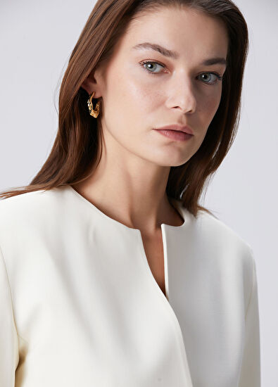 Beymen Collection Kırık Beyaz Yün Ceket - 3