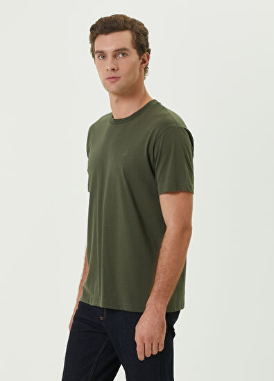 Beymen Club Khaki Oversized T-Shirt - 3