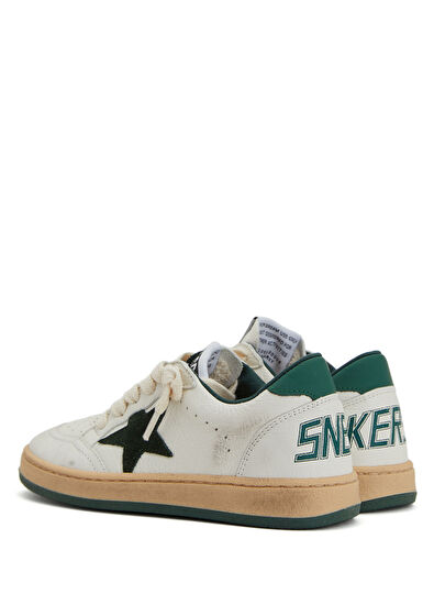 Golden Goose Ball Star White Logo Unisex Kids Leather Sneakers - 3