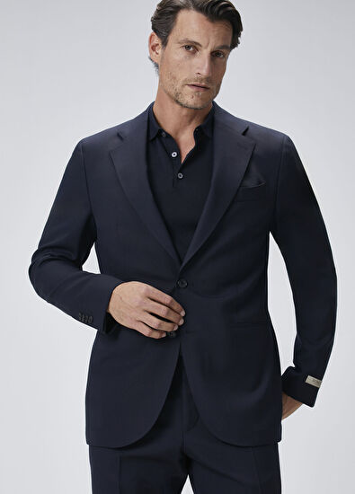 Lacivert Yün Takım - Görsel 6