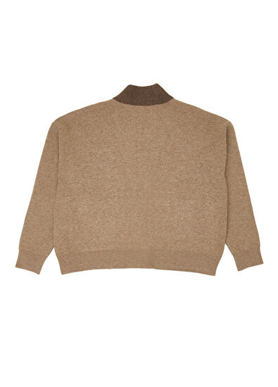 Beymen Club Camel Crystal Logo College Cardigan - 7