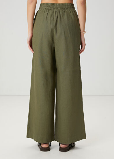 Beymen Club Khaki Linen Pants - 4