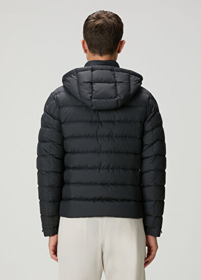 Arneb Siyah Kapüşonlu Mont - Görsel 6