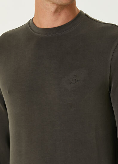 Beymen Club Haki Logo Detaylı Sweatshirt - 6