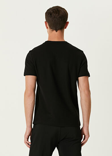 Beymen Club Siyah Logo Baskılı Pike Dokulu T-shirt - 5