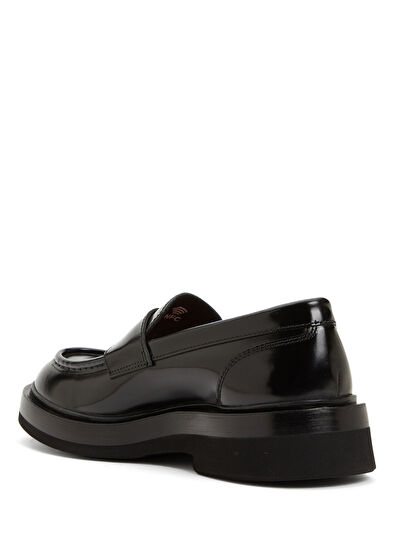 Siyah Erkek Deri Loafer - Görsel 5