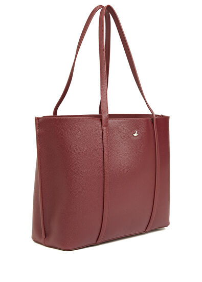 Beymen Club Picollo Burgundy Women's Shopping Bag - 3