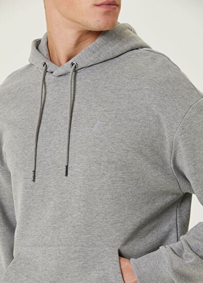 Beymen Club Gri Kapüşonlu Sweatshirt - 5