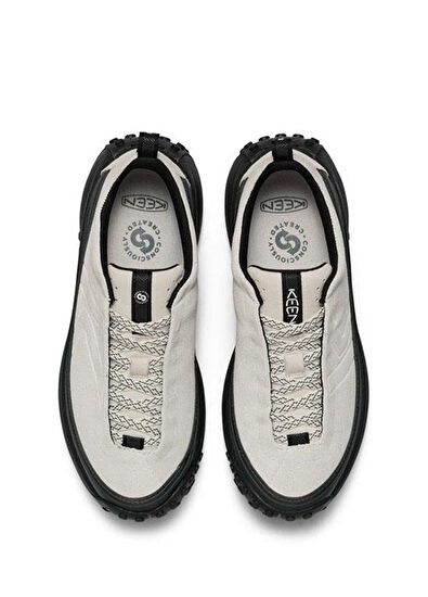 Keen KS Mino Silver Birch Black Leather Women's Sneakers - 5