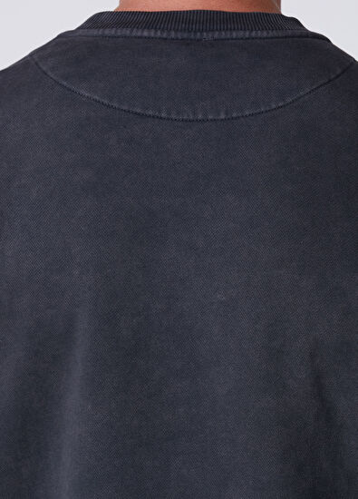 Beymen Club Anthracite Dog Appliqué Oversized Sweatshirt - 7