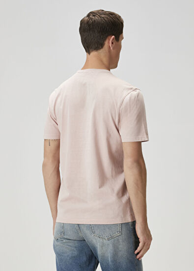 C.P. Company Açık Pembe Logo Baskılı T-shirt - 4