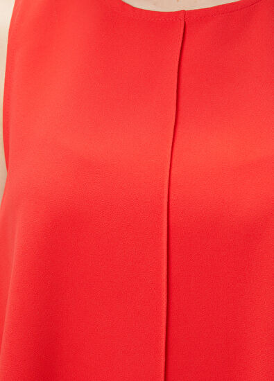 Beymen Club Nar Çiçeği Dökümlü Krep Bluz - 5