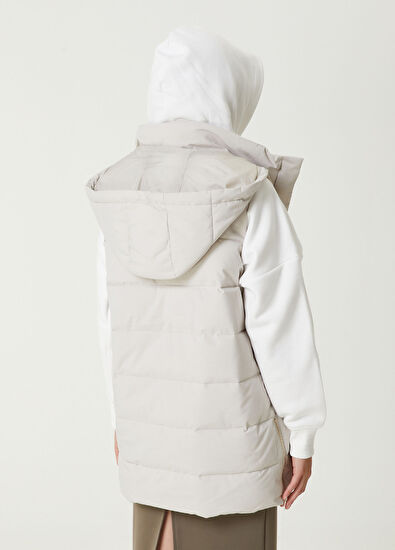 Beymen Club Stone Hooded Puffer Vest - 6