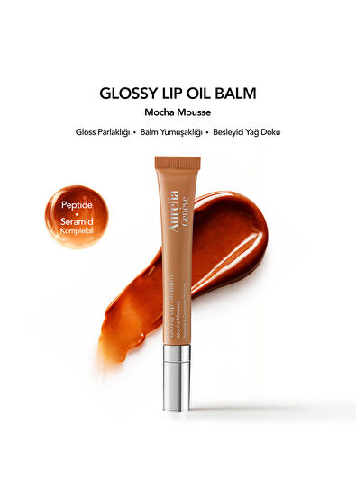 Aurelia Genève Mocha Mousse Glossy Lip Oil Balm - 3