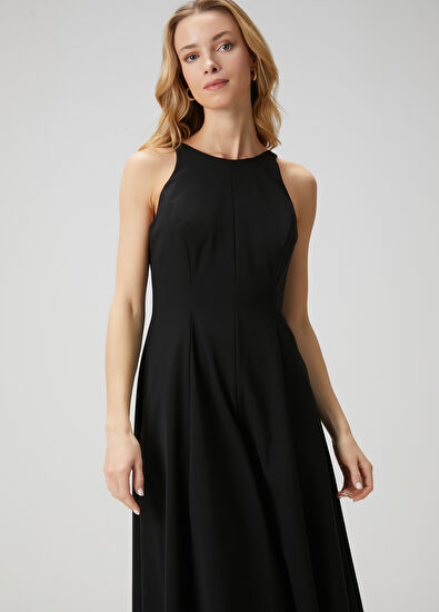 Beymen Club Siyah Maksi Elbise - 5