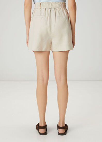 Beymen Club Crystal Linen Shorts - 4