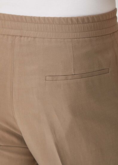 Maurizio Baldassari Bej Beli Kordonlu Pantolon - 5