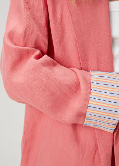 Beymen Club Pembe Keten Ceket - 7