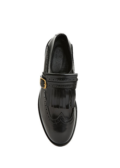 Beymen Club Black Buckles Women's Leather Shoes - 4