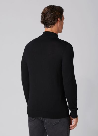 Beymen Collection Black Polo Wool Sweater - 5