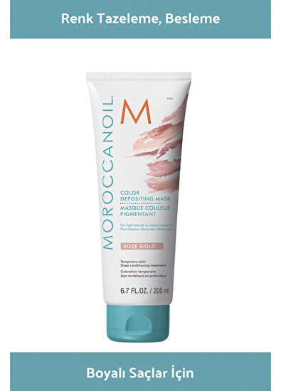 Moroccanoil Color Depositing Rose Gold Renk Tazeleyici Saç Maskesi 200 ml - 5