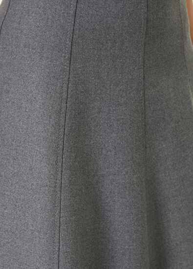 Beymen Club Grey Midi Flared Skirt - 4