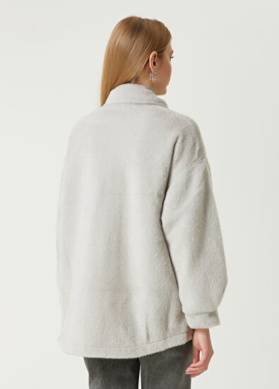 Beymen Club Oversize Gri Dış Gömlek - 6