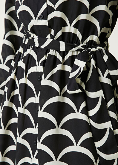 Beymen Club Black Midi Silk Dress - 5