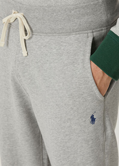 Gri Beli Kordonlu Jogger Eşofman Altı - Görsel 5