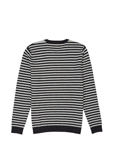 Beymen Club Gray Striped Sweater - 6