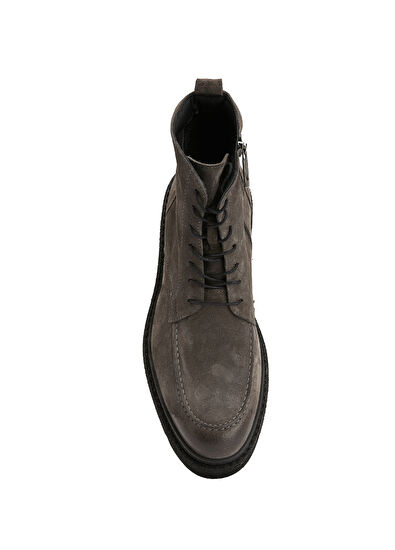 Beymen Club Grey Men's Suede Boots - 4