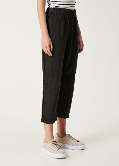 Beymen Club Siyah Keten Pantolon - 3